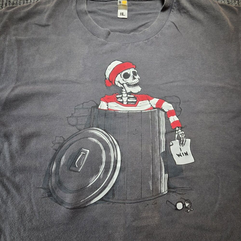 Shirt Woot Where's Waldo "I Win" Humor Shirt Men's Size Large